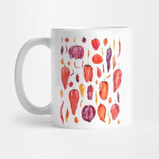 colorful chili pepper arts Mug